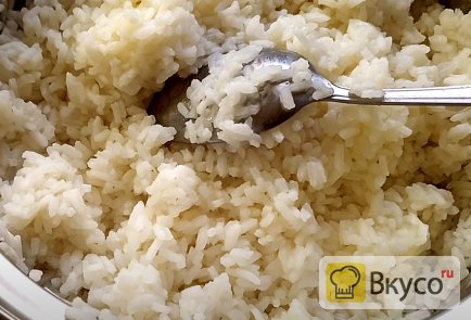 Пангасиус в кляре на сковороде с рисом